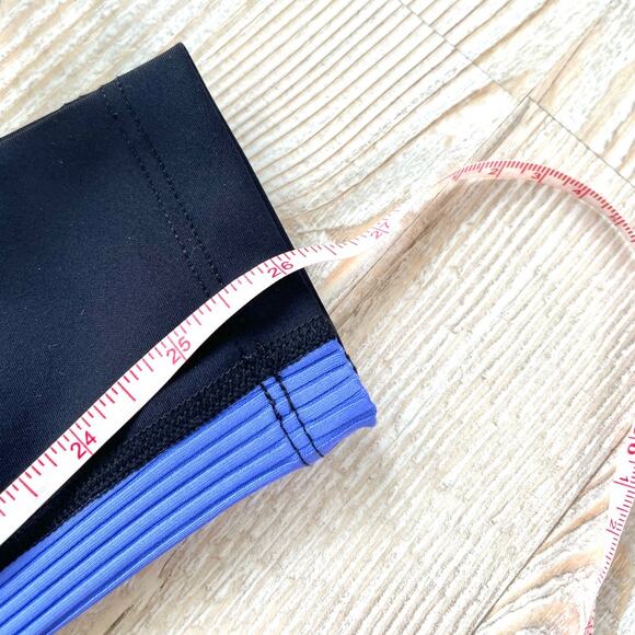 Peloton Show Up Rib‎ Colorblock Legging | Black/Blue Small - Picture 7 of 7